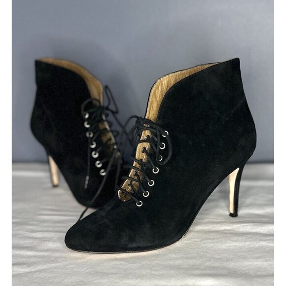 Corso Como Myer Suede Leather Ankle Bootie 9.5 Dark Romantic Fairy Grunge Artsy - Picture 2 of 16